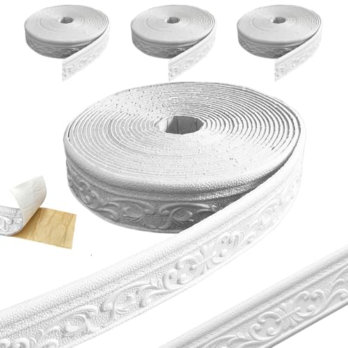 Molduras 3D autoadhesivas impermeables y a prueba de aceite de 30 pies para pared 7