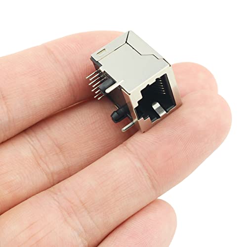 Conector RJ45 PCB Jack 10 piezas 90 grados CAT5/5e/6 miniatura 6