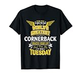 Cornerback Idea Funny Worlds Greatest - Cornerback T-Shirt