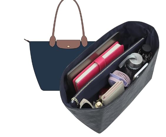 Doxo Long Champ Organizer Insert, Bag Organizer Insert for le pliage Medium, G.oyard PM, Speedy 30, Neverfull MM and More, Light Waterproof