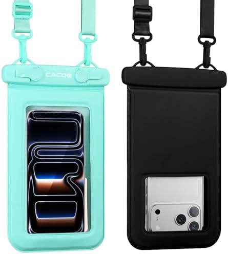 CACOE [Lot de 2 coques étanches pour téléphone portable, IPX8 ave...