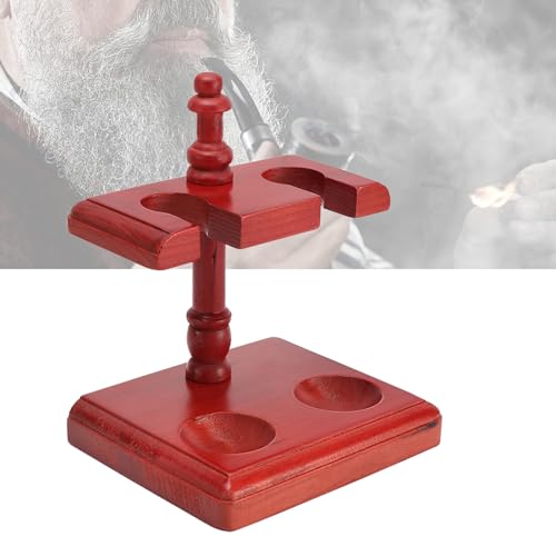 Soporte para pipas de fumar en madera portátil exhibidor para 1 a 4 pipas de tabaco