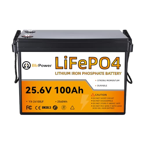 Image of 24 V 100 Ah LiFe PO4 Lithium B attery, 100A BMS,2560Wh Lithium B attery | 5000+Deep Cycles & 10-Year Lifetime, Perfect for Marine, RV, Marine, Trolling Motor, Solar Off-Grid System.