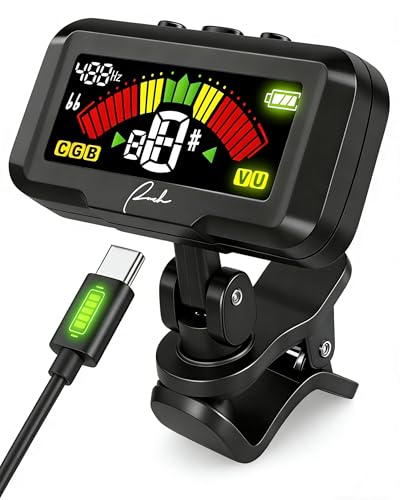 Accordeur de guitare à clipser rechargeable pour éliminer les fausses notes