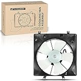 A-Premium Engine Radiator Cooling Fan Assembly Compatible with Select Honda Models - Accord 2003 2004 2005 2006 2007 - Replace# 19015RCAA01, 19020RCAA01