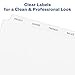 Avery 8 Tab Dividers for 3 Ring Binder, Easy Print & Apply Clear Label Strip for Copiers, Index Maker Customizable White Tabs, 5 Sets (11422)