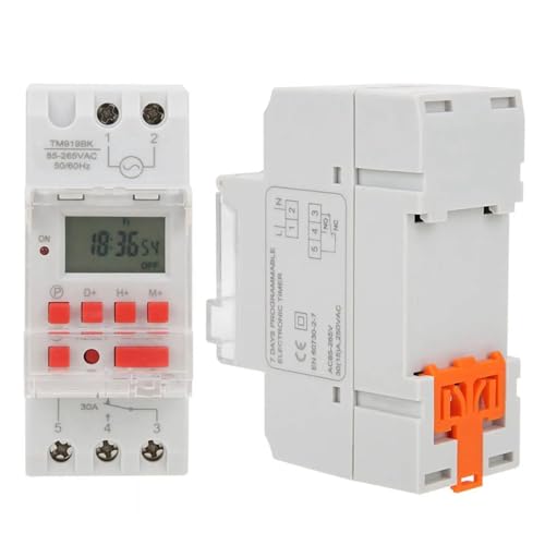 Interrupteurs de minuterie programmables LCD TM919BK 30A interrupteur horaire digital 230V