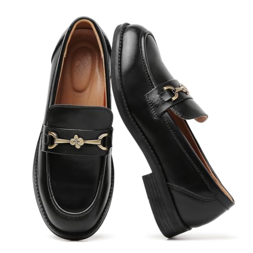Image of Loafers for Women Womens Shoes Comfortable Dressy Slip On Low Heel Flats