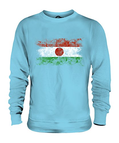 Niger drapeau délavé sweat-shirt unisexe en coton pour homme et femme