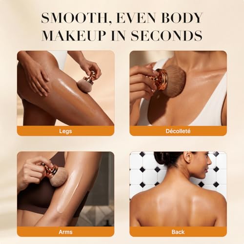 Image of Blend & Blur Body Brush - Body Makeup Brush & Self Tanner Brush for Cream Application, Blending Brush for Body Foundation & Leg Makeup, Soft Dense Bristles for Smooth Finish