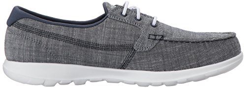Skechers Womens Go Walk Lite - 15433 Boat Shoe, Navy, 7.5 Us #TOP5