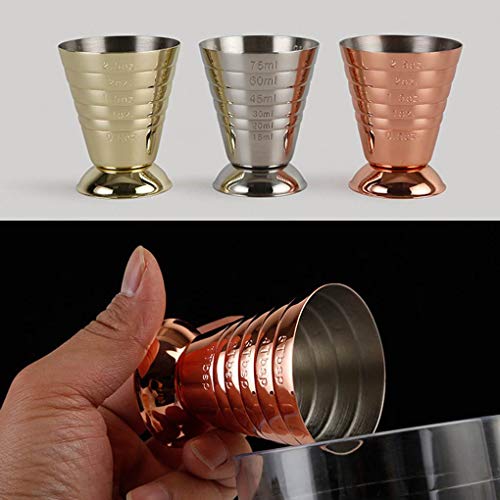 VONKY Tiro medição Cup onça Jigger Bar Bebida Cocktail Mixer Liquor medição Caneca Cup Medidor de le