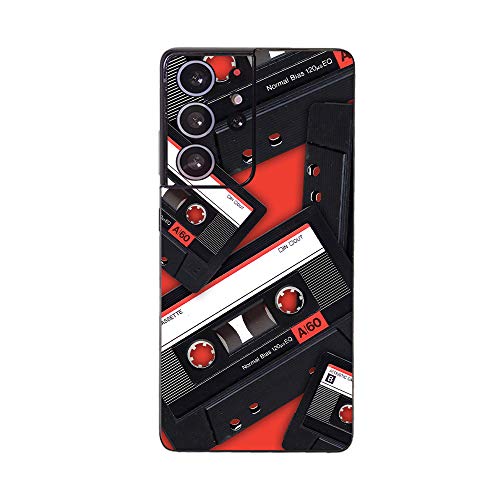 MIGHTY SKINS Skin Compatible with Samsung Galaxy S21 Ultra - Mixtape Protective, Durable, and Unique Vinyl Decal wrap Cover Easy to Apply, Remove, and Change Styles Made in The USA (SAGS21UL-Mixtape)