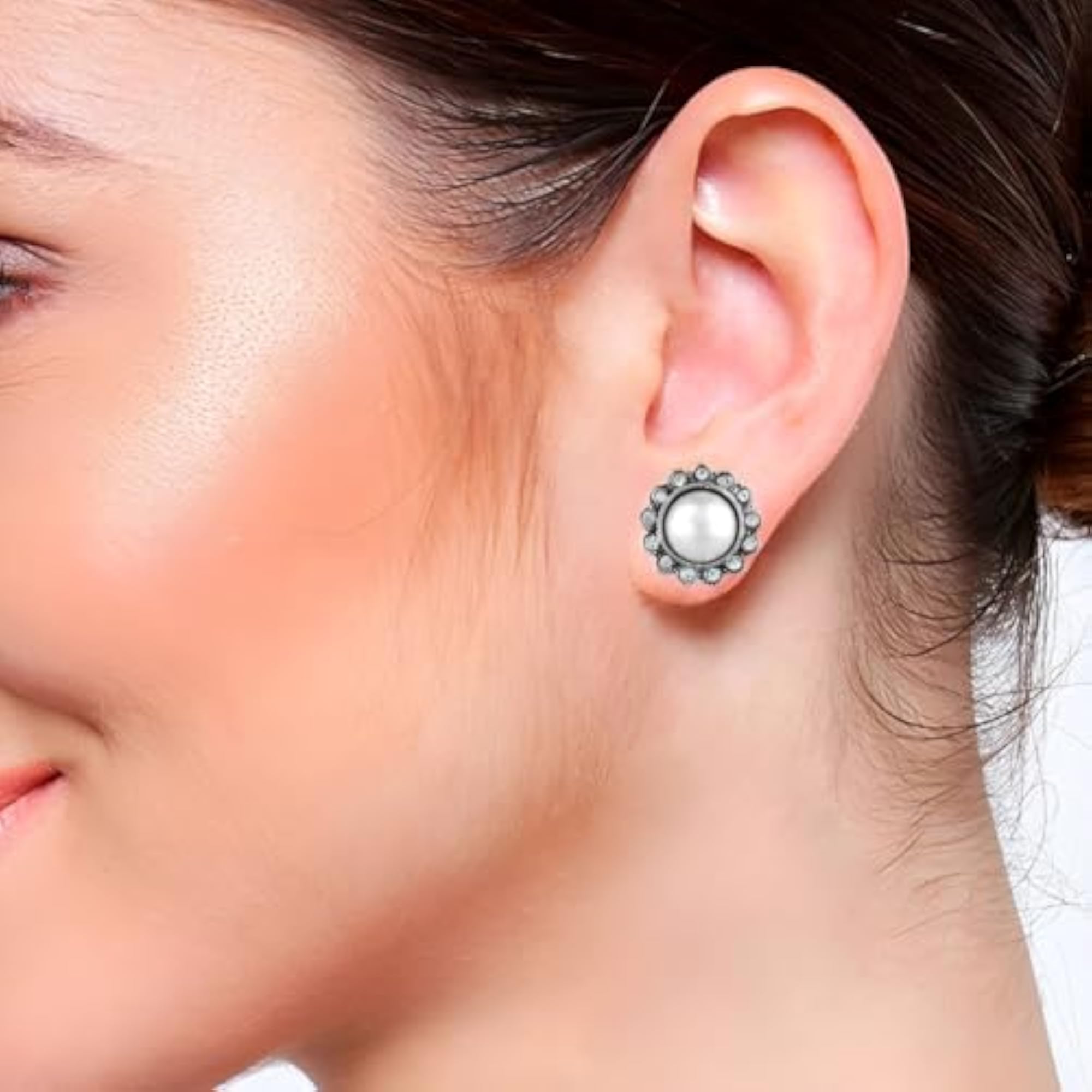 Women's Delicate Flower Stud Earrings, Timeless Elegance