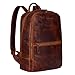 Produktbild STILORD 'Kelly' Vintage Lederrucksack Groß für Business Schule Uni Moderner Laptop Rucksack 15 Zoll Messenger Rucksack DIN A4 Echtes Leder, Farbe:Kara - Cognac