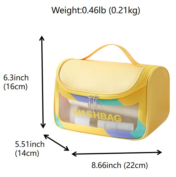 Miniatura 5 de LEJN Neceser Bolsa de viaje Bolsa de maquillaje resistente al agua Bolsa de cosméticos Organizador de viaje Contenedor de tamaño completo Artículos