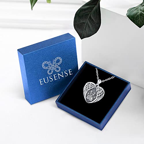 Heart Locket Necklace That Holds Pictures 925 Sterling Silver Paw Photo Lockets Necklaces For Women Dog Cat Pet Cremation Jewelry Keepsake Paw Print Heart Locket Necklace Pendant Lovket Female Lockets For Women That Hold Pictures Metal Lockets Heart Shaped Locket Small #TOP4