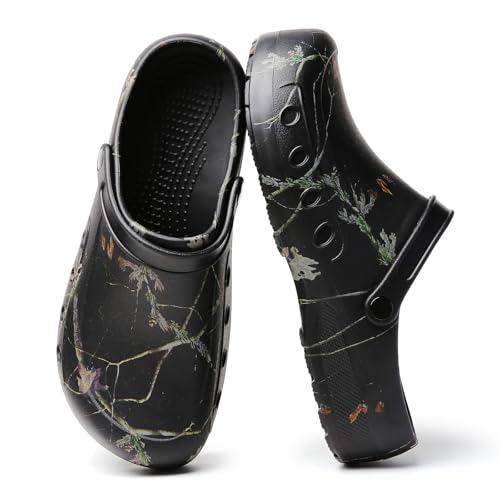Image of Meidiastra Men Chef Clogs Slip Resistant Garden Clogs with Arch Support Safety Nursing Shoes Work Shoes Water Oil Resistant for Men Food Service