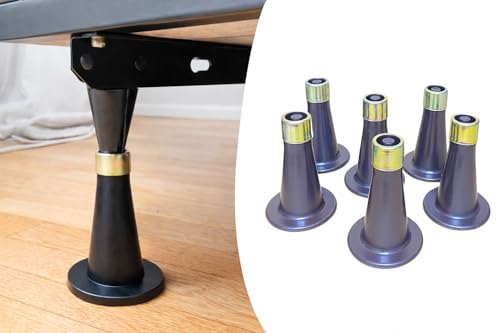6PCS Reinforced Replacement Bed Frame Feet Tall Cone Bed Frame Legs Risers