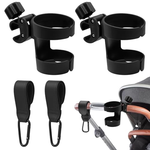 Portavasos para Cochecito, Sujetavasos para Padres para Silla de Paseo, Ganchos Carro Bebe, Soporte para Bebidas para Cochecito de Bebé, Accesorio Universal para Bicicletas, Carrito Bebe,Scooters