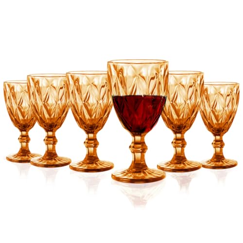 Listado de Copa sniffer - los preferidos. 39 SELECTSHOP Set De 6 Copas De Cristal Labrado Vintage Copa de Vino Vintage Con Relieve Juego De Vasos Góticas Juego De Copas De Vino Tinto Para Todos Los Días Fiestas y Bodas...
