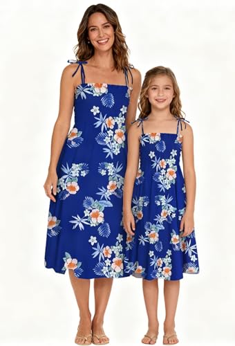 Image of SANGTREE Family Matching Hawaiian Outfits , Casual Beach Travel Clothes ,Vacation Clothing Set for Women & Men & Girls & Boys