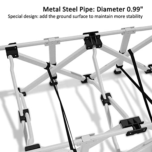 Getovin Camping Cot Cots For Sleeping With Camping Pad And Pillow Camping Bed Folding Cot Enlarge Width Breathable Houndstooth Fabric Comfortable Heavy Duty With Carry Bag For Adults Outdoor Indoor #TOP3