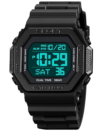 PASOY Fashion Watches for Men and Women Unisex Summer Digital Backlight Casual Waterproof Outdoor Sports Swim Colorful Rubber Watch Reloj, Colour A, casual (B0BXL3VGQP) Amazon Price History, Amazon Price Tracker