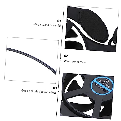 Enfriador plegable portátil para laptop color negro miniatura 4
