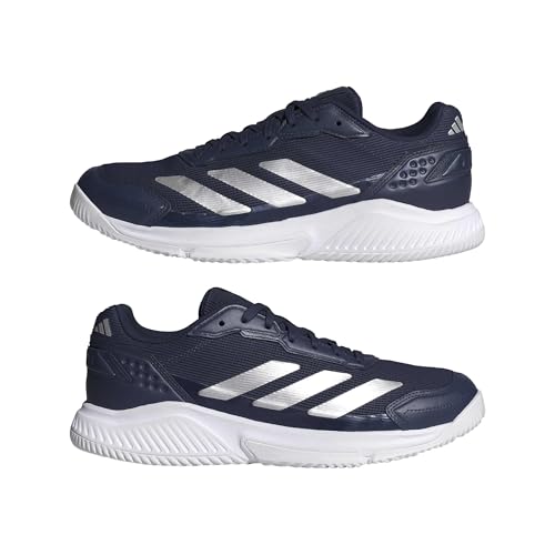 Miniatura 8 de Adidas Hombre Courtquick Mens Padel Shoes, Dark Blue Silver Met. Ftwr White, 41 1 3 Eu