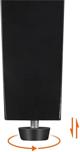 Miniatura 9 de Yaheetech Silla decorativa, sillón de piel sintética, tumbona con acolchado suave y patas de madera para sala de estar, color blanco, juego de 2