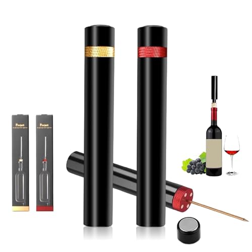 2pcs Loritia Aeropop Wine Opener - Needle Type Wines Bottle Openers Travel Portable Pocket Air Pressure Pump Wine Bottle Opener for Home Restaurant Party