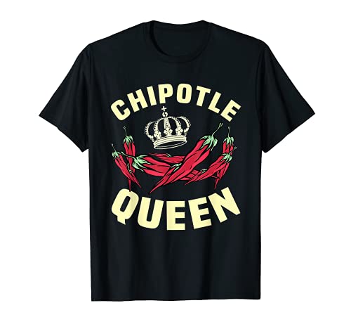 Design Divertente Della Regina Chipotle Per Le Donne Maglietta
