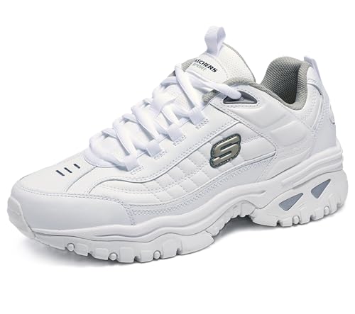 Skechers mens Energy Afterburn road running shoes, White,10.5 medium