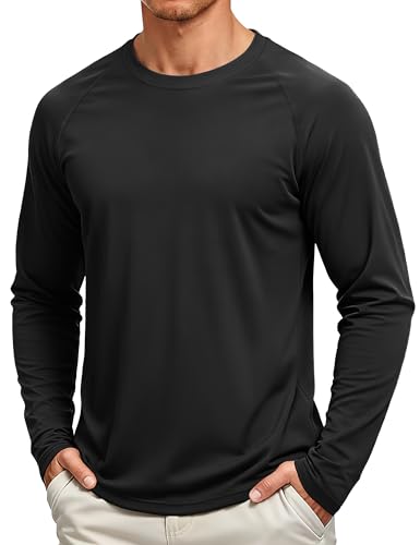 TACVASEN Long Sleeve Shirts for Men Dry Fit UPF 50+