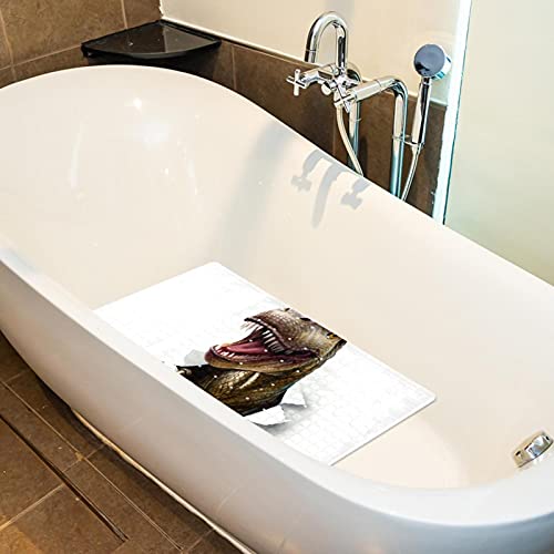 Tapis de bain antidérapant avec ventouses et trous de drainage