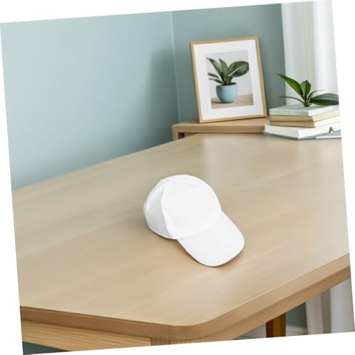 BESTYASH 6pcs Boy Girl Hand-Painted Baseball Cap Blank Sun Hats for Crafts for Outdoor Activities Uv for Boys and Girls White4