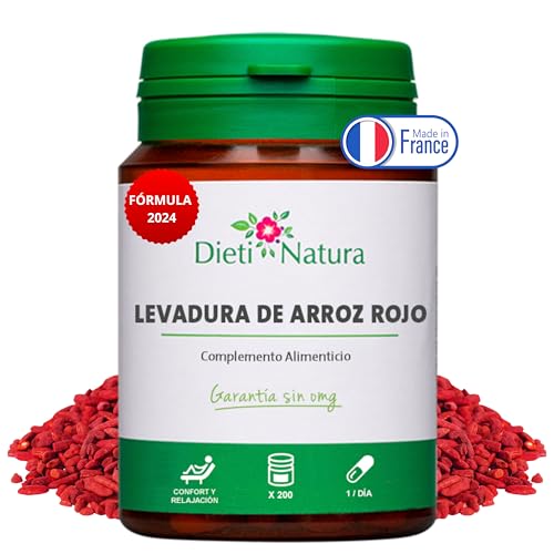 Dieti Natura Levadura de Arroz Rojo Cápsulas 200u