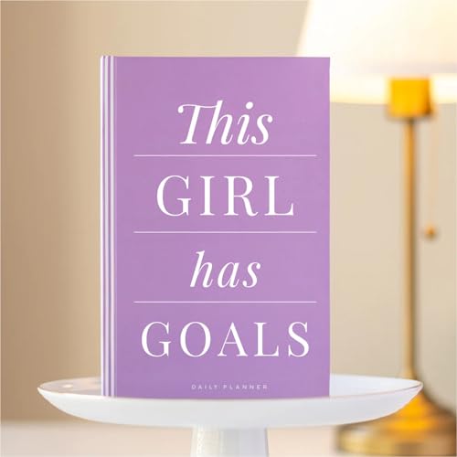 Image of Undated Daily Planner & Organizer | This Girl Purple | A5 Hardcover with Goal Setting Pages | 100 GSM,260 Pages | 2-Page Daily Layout for Planning & Notes | Activity Tracker