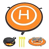 ランディングパッド ハードケース パーキング 折りたたみ式 快速折り畳み ドローン駐車パート 表裏両用着陸マット 防水加工 ドローン ヘリポート 両面使用 EVA ヘリポート 収納バッグ付き for DJI Mavic pro Platinum Spark Phantom 2 Phantom 3 Phantom 4 Phantom 4 Pro bebop2 Phantom 4 Advanced 対応 (55センチメートル両面カラー)