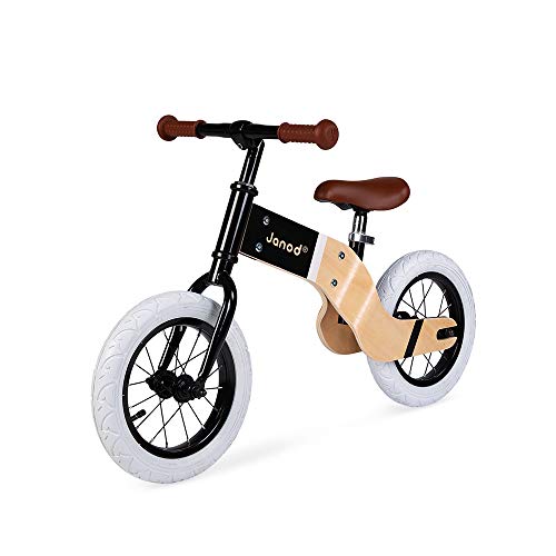 Janod - Deluxe Balance Bike In Wood and Metal - Nordic Retro Look - Develops Balance and Independence - Adjustable… – Bild 3