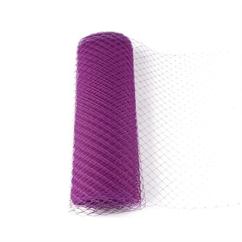 Jasnoniebieska tiulowa rolka 25 cm na ślub Ve Millinery, akcesoria do włosów, siatka, tkanina siatkowa, idealna do klatki dla ptaków i rękodzieła (szerokość 1 metr)