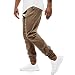 Subfamily Pantalones Casuales Deportivos de Color Sólido con Bolsillo con Cordón para...