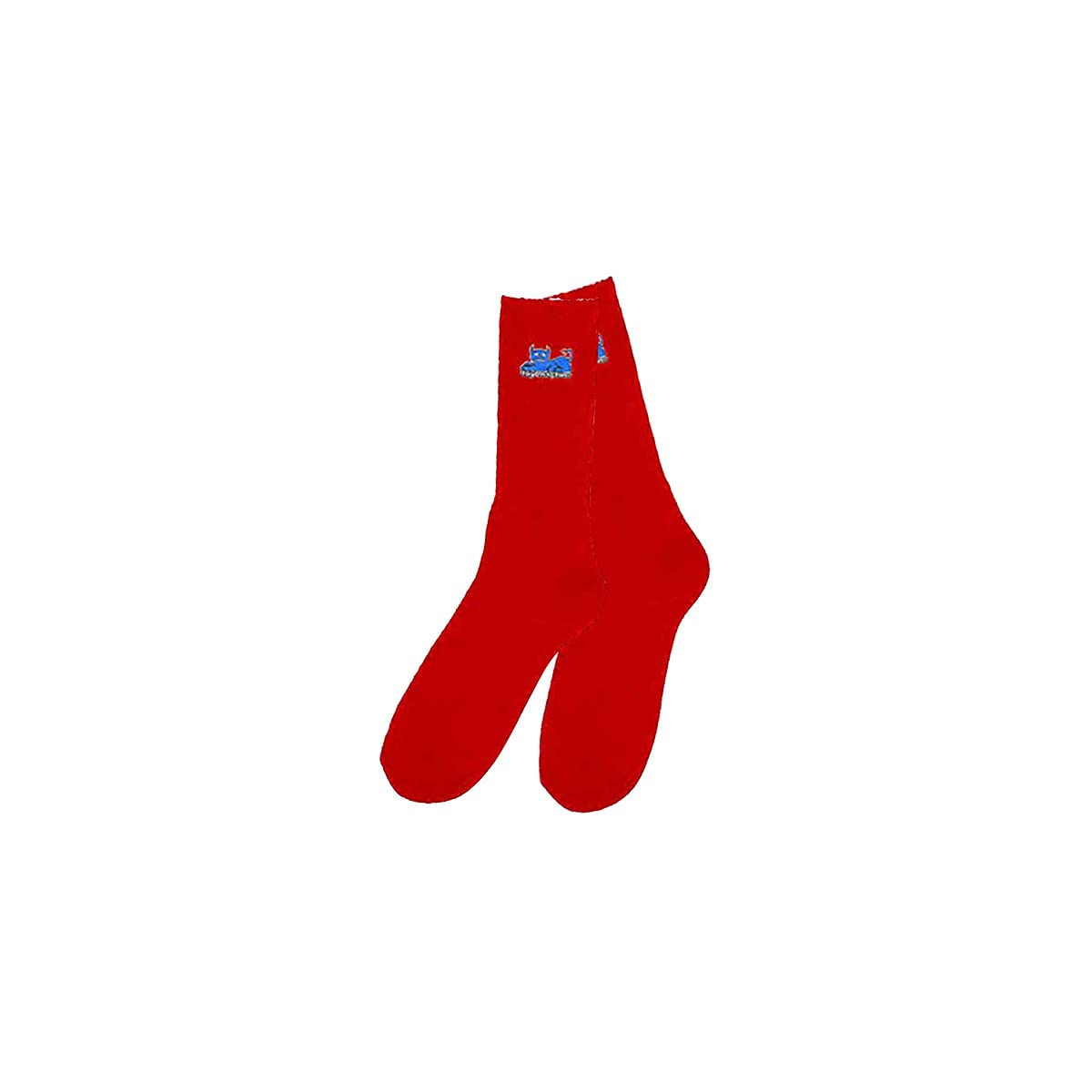 Toy Machine SkateboardsDevil Cat Red Crew Socks - One Size fits Most, Red, One size