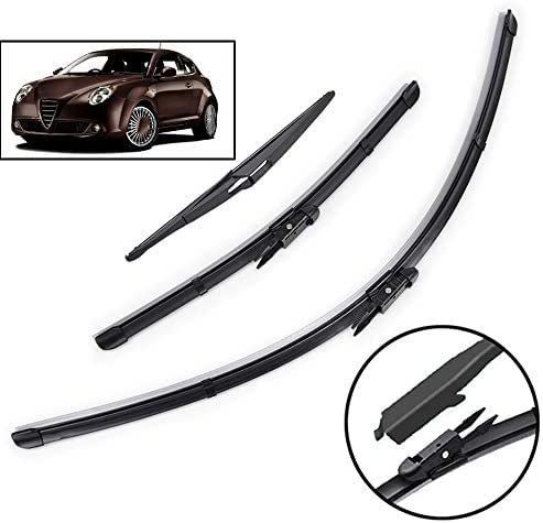 Tergicristallo Anteriore dell'auto Tergicristallo Anteriore del lunotto Posteriore, per Alfa Romeo Mito 2008-2018