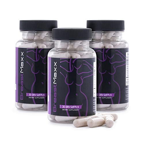 Breast Maxx Natural Breast Enhancement Pills for Men and Women - Female Enhancement Pills - Growth Hormones for Men - Pills Promoting Breast Growth - (3 Pack)