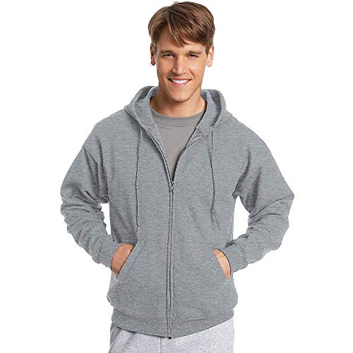 Hanes by ComfortBlend EcoSmart Full Zip Hoodie_Light Steel_L