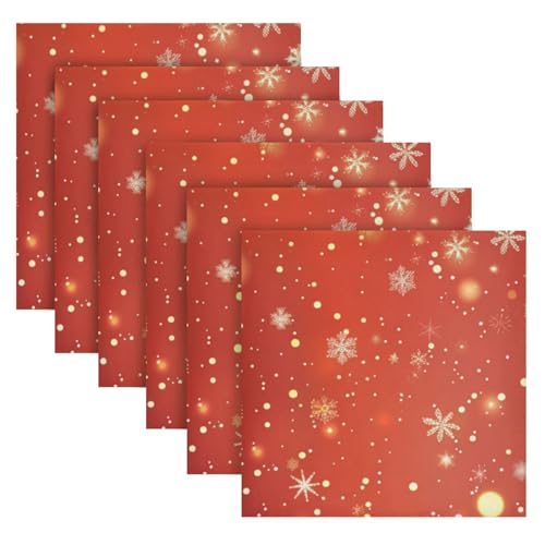 Servilletas de Tela de Navidad Multicolor Pack x6 20x20 in miniatura 2