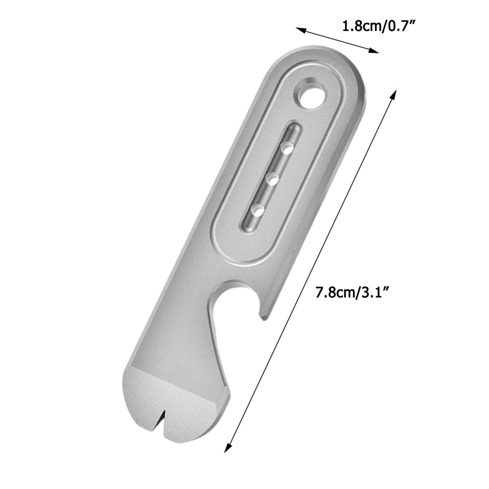 Titanium EDC Pry Bar, Keychain Prybar Multitool with Bottle Opener Portable Pocket Crow Bar Tool for Everyday Carry - Image 4