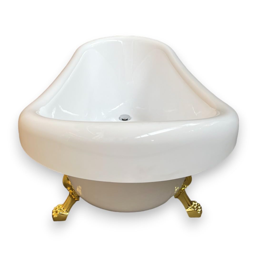 VASCA DA BAGNO INSTALLAZIONE LIBERA EPOCA RETRÓ Margherita Piedi Oro 170x80 cm